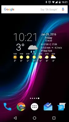 Simple Time & Weather Widget android App screenshot 3